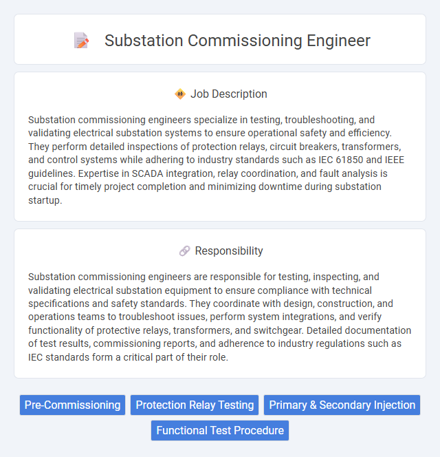 Substation Commissioning Engineer Job Description and Career Detail