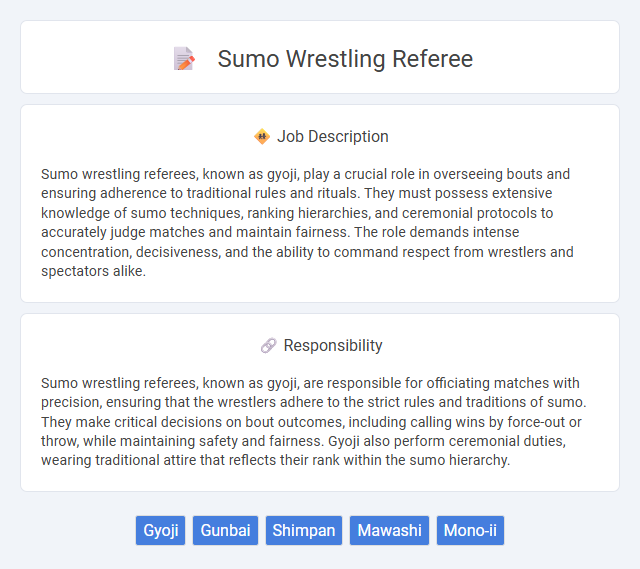 Sumo Wrestling Referee Job Description and Career Detail