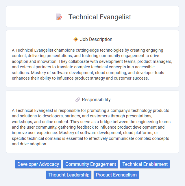 Technical Evangelist Job Description and Career Detail