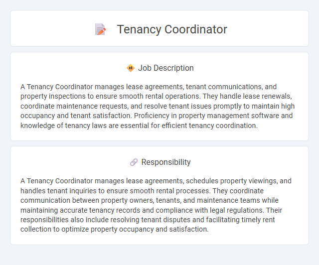 Tenancy Coordinator Job Description and Career Detail