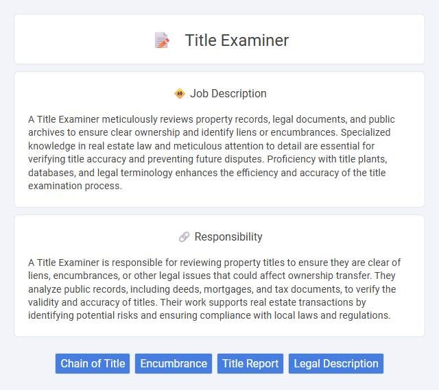 Title Examiner Job Description and Career Detail