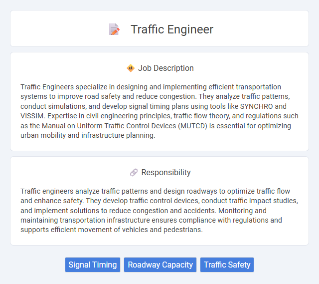 Traffic Engineer Job Description and Career Detail