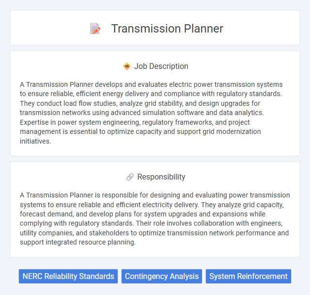 Transmission Planner Job Description and Career Detail