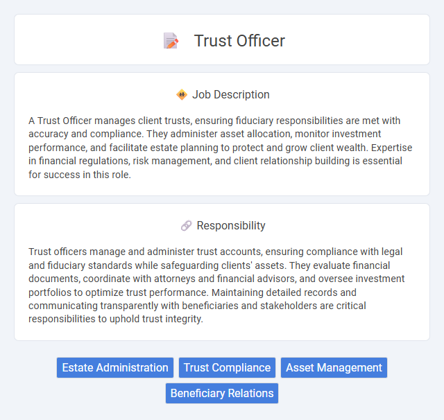 Trust Officer Job Description and Career Detail