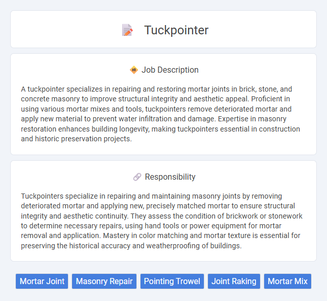 Tuckpointer Job Description and Career Detail