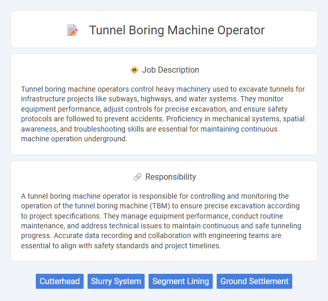 Tunnel Boring Machine Operator Job Description and Career Detail