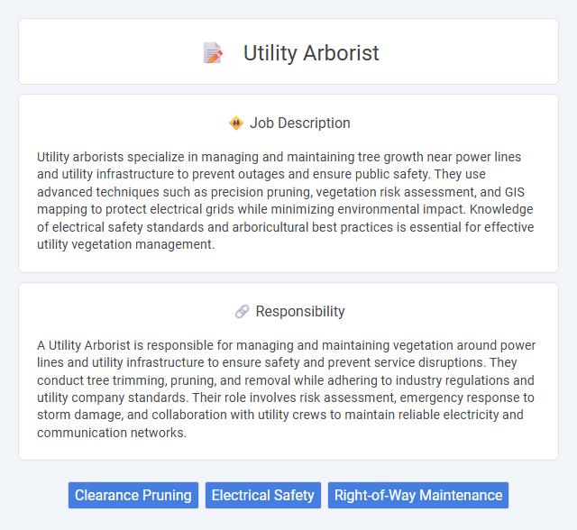 Utility Arborist Job Description and Career Detail