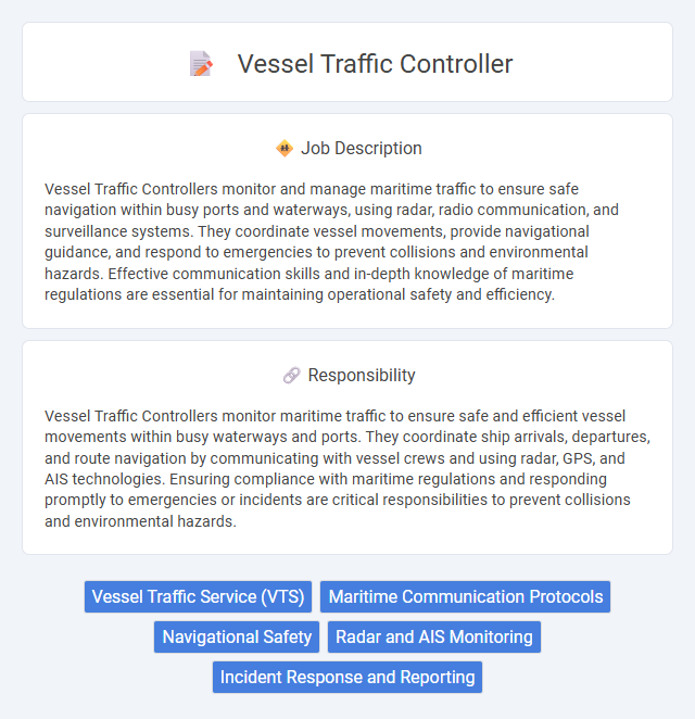 Vessel Traffic Controller Job Description and Career Detail
