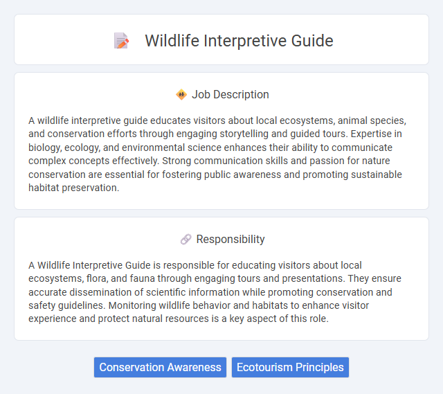 Wildlife Interpretive Guide Job Description and Career Detail