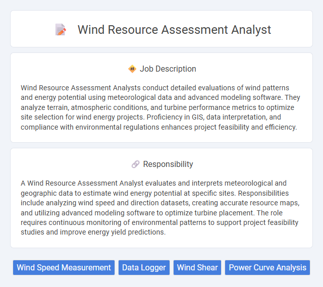 Wind Resource Assessment Analyst Job Description and Career Detail