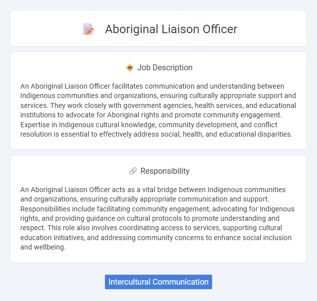 Aboriginal Liaison Officer Job Description and Career Detail