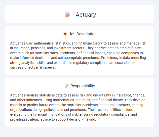Actuary Job Description and Career Detail