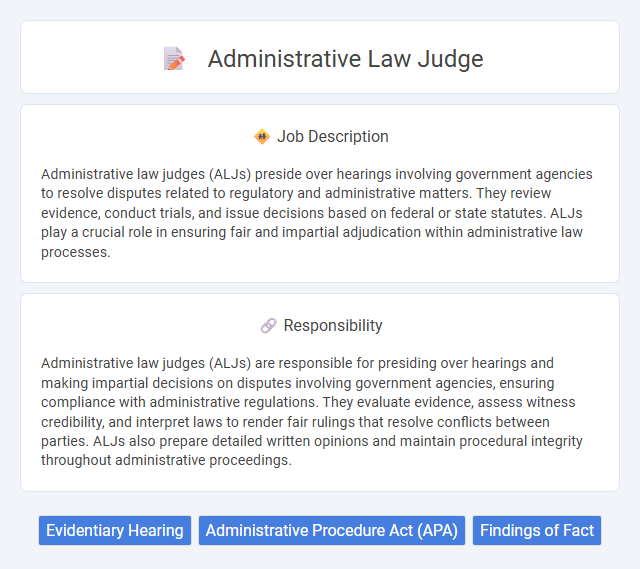 Administrative Law Judge Job Description and Career Detail