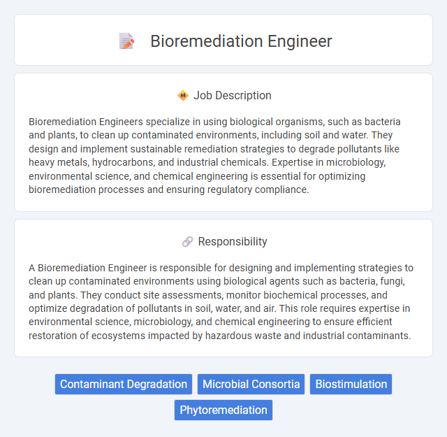 Bioremediation Engineer Job Description and Career Detail