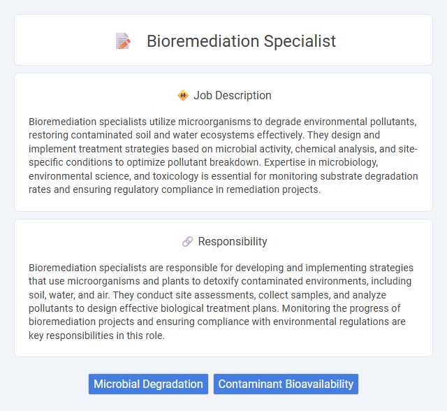 Bioremediation Specialist Job Description and Career Detail