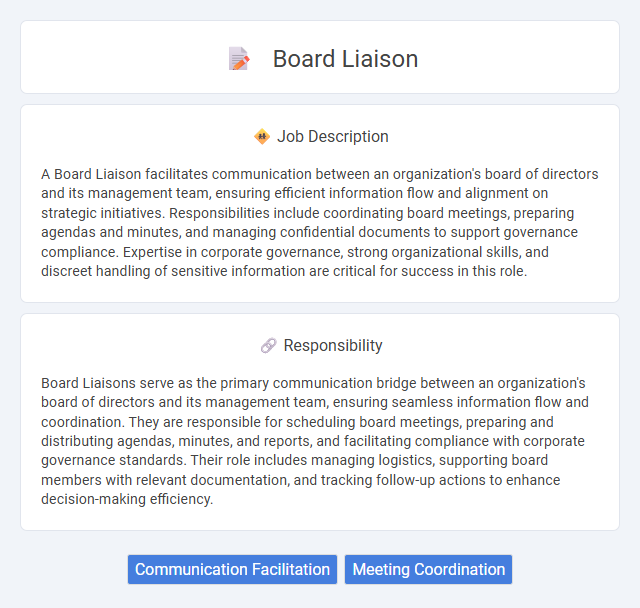 Board Liaison Job Description and Career Detail