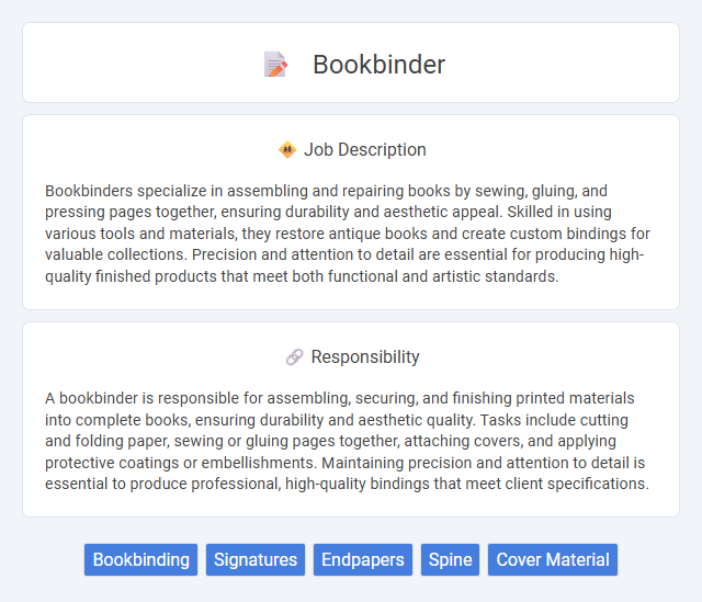 Bookbinder Job Description and Career Detail