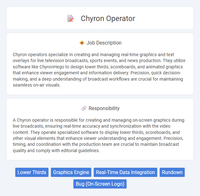 Chyron Operator Job Description and Career Detail