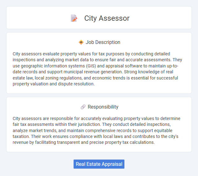 City Assessor Job Description and Career Detail