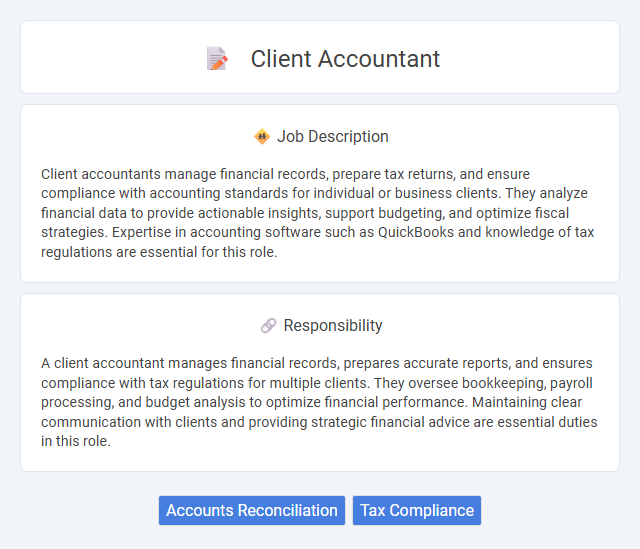 Client Accountant Job Description and Career Detail