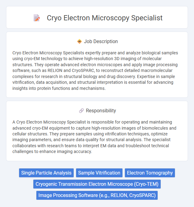Cryo Electron Microscopy Specialist Job Description and Career Detail