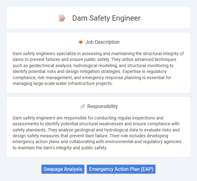 Dam Safety Engineer Job Description and Career Detail