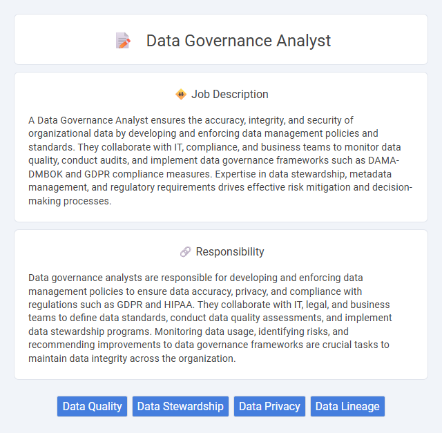 Data Governance Analyst Job Description and Career Detail