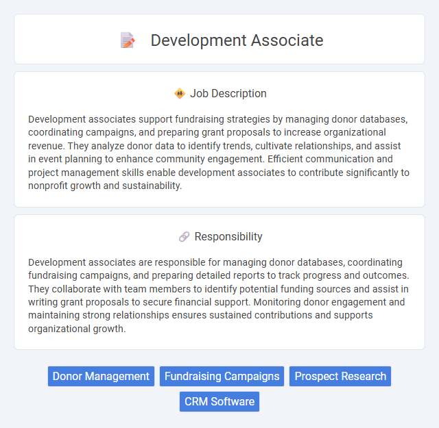 Development Associate Job Description and Career Detail