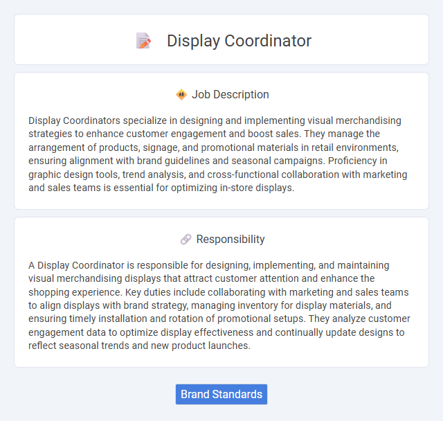 Display Coordinator Job Description and Career Detail