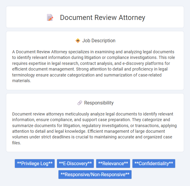 Document Review Attorney Job Description and Career Detail