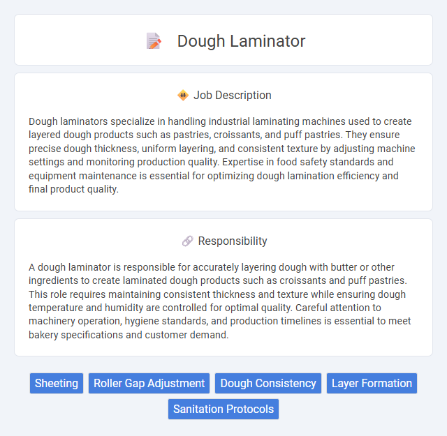 Dough Laminator Job Description and Career Detail