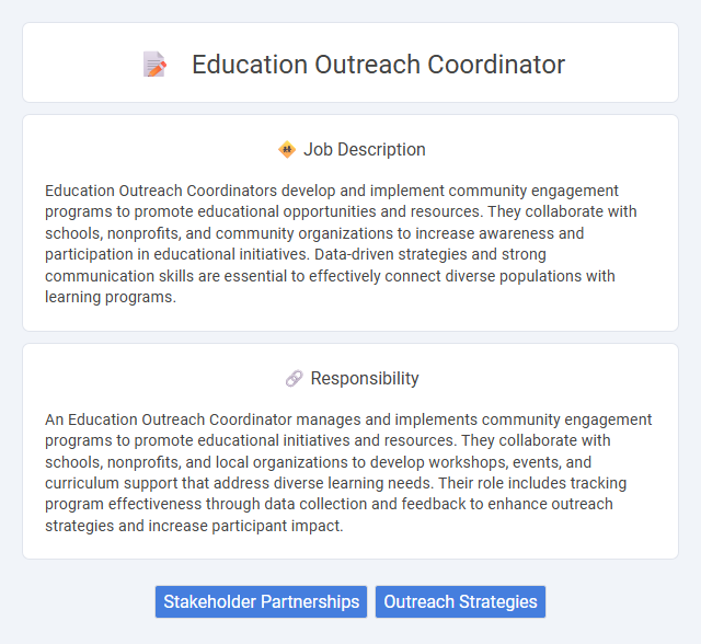 Education Outreach Coordinator Job Description and Career Detail