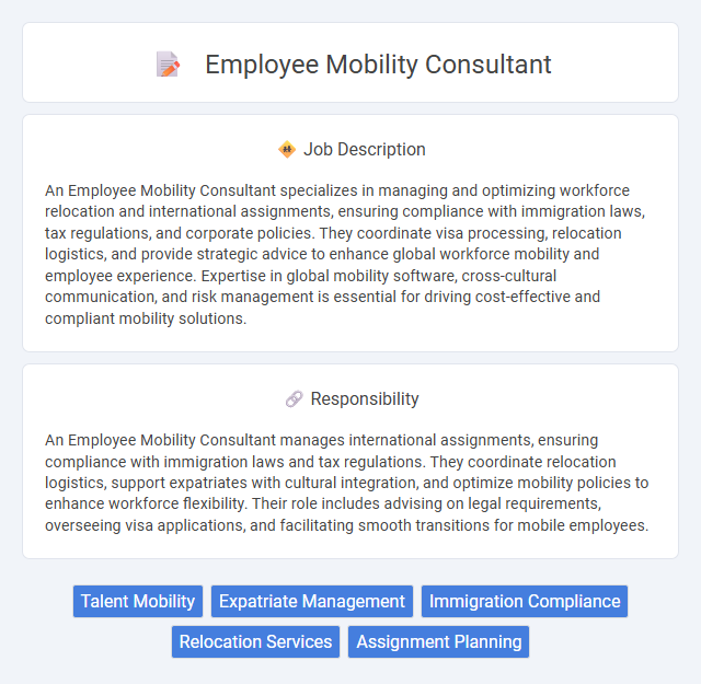 Employee Mobility Consultant Job Description and Career Detail