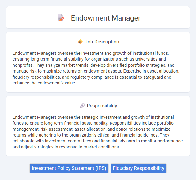Endowment Manager Job Description and Career Detail