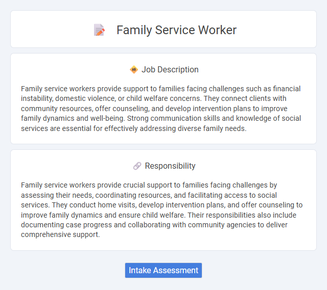 Family Service Worker Job Description and Career Detail