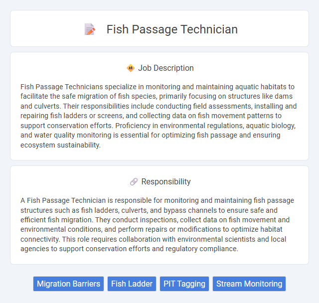 Fish Passage Technician Job Description and Career Detail