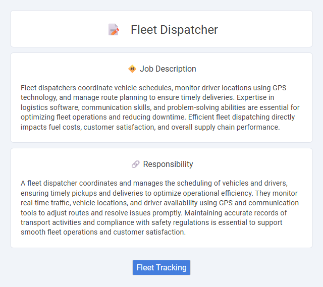 Fleet Dispatcher Job Description and Career Detail