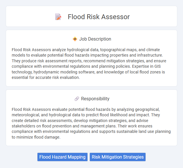 Flood Risk Assessor Job Description and Career Detail