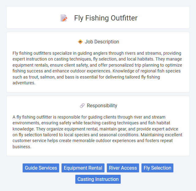 Fly Fishing Outfitter Job Description and Career Detail