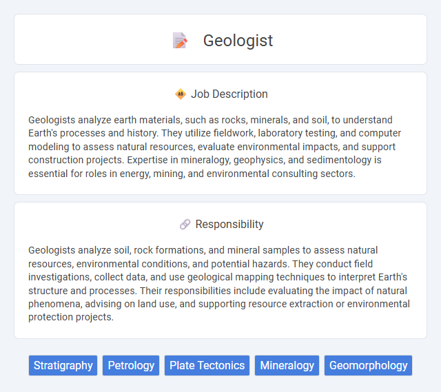 Geologist Job Description and Career Detail