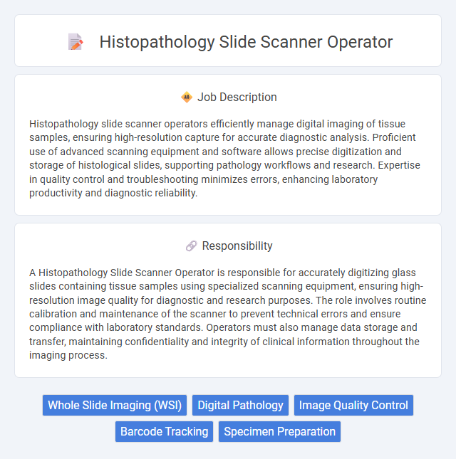 Histopathology Slide Scanner Operator Job Description and Career Detail