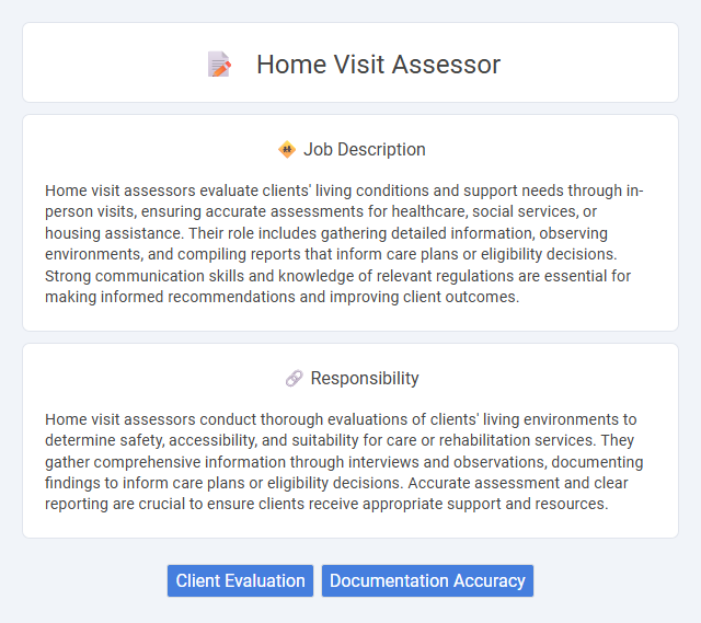 Home Visit Assessor Job Description and Career Detail