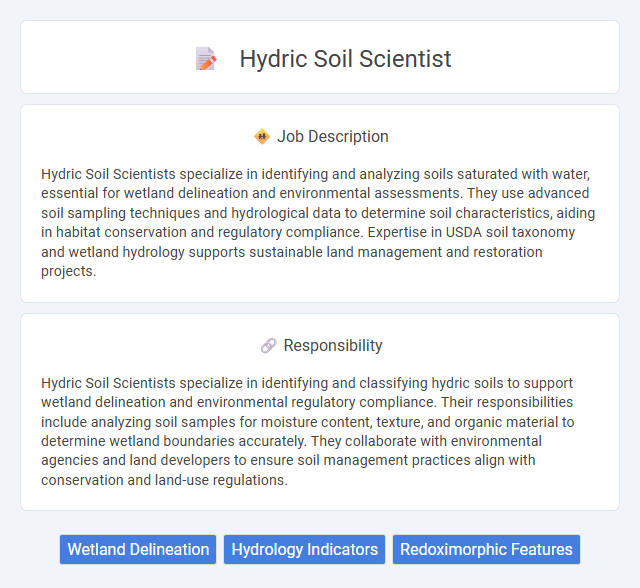 Hydric Soil Scientist Job Description and Career Detail