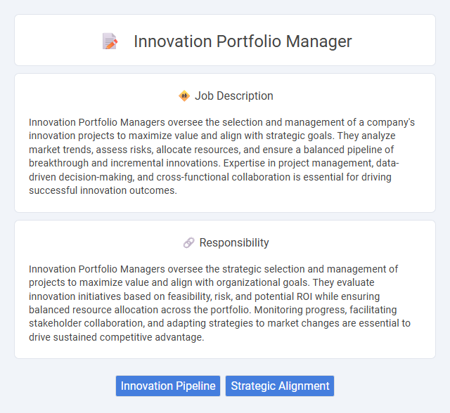 Innovation Portfolio Manager Job Description and Career Detail