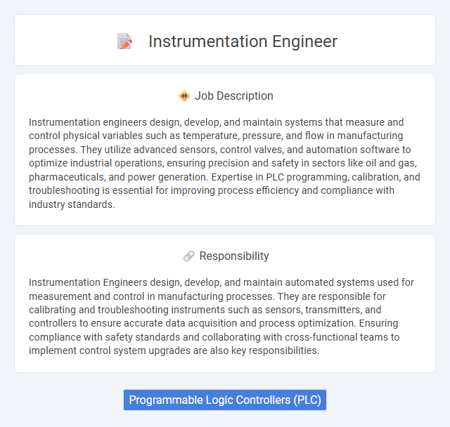 Instrumentation Engineer Job Description and Career Detail
