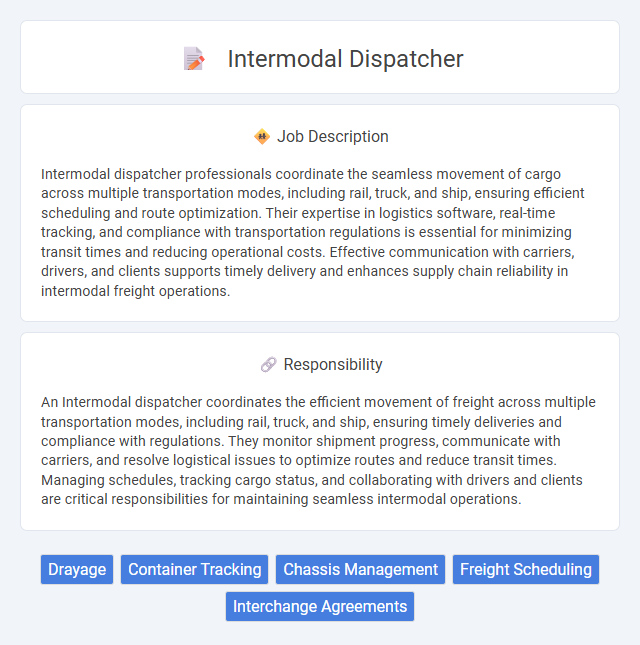 Intermodal Dispatcher Job Description and Career Detail
