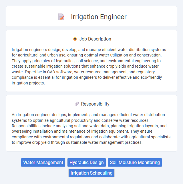 Irrigation Engineer Job Description and Career Detail