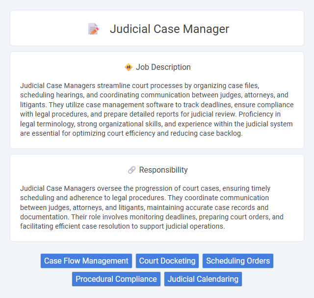 Judicial Case Manager Job Description and Career Detail