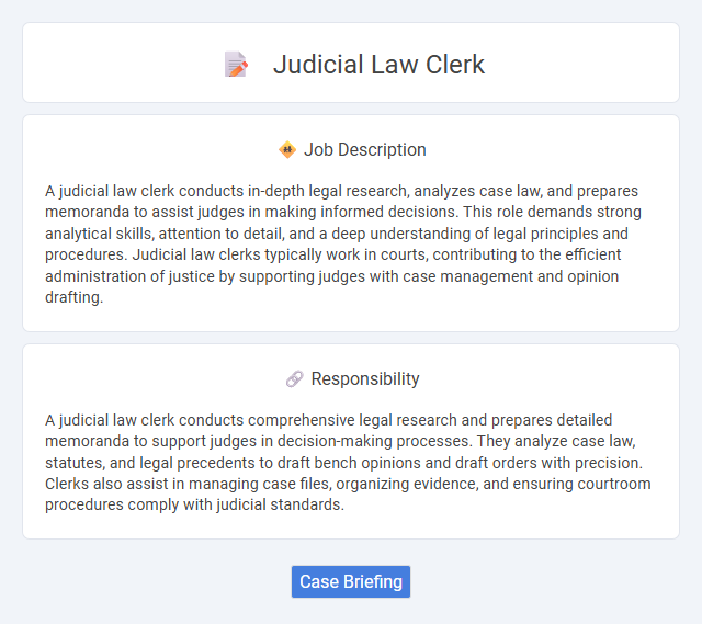 Judicial Law Clerk Job Description and Career Detail
