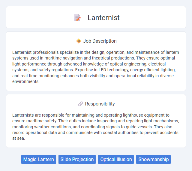 Lanternist Job Description and Career Detail